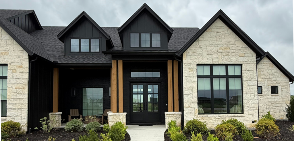 Exterior House Painting - Black and Tan