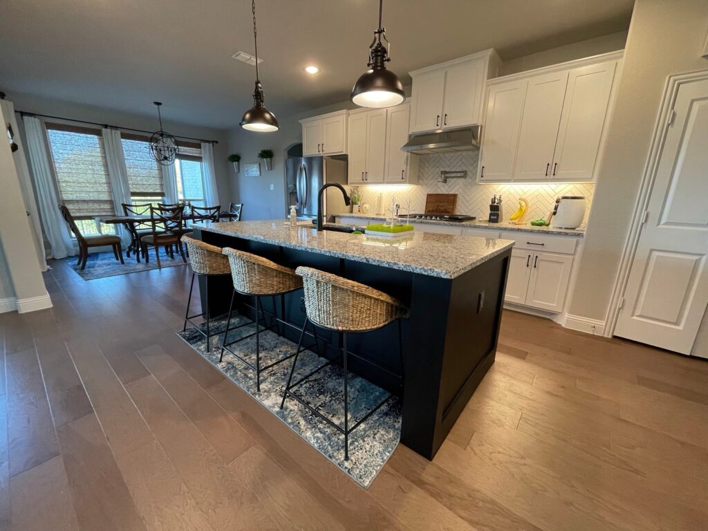 Kitchen cabinets painted by Millan Painting in Fort Worth